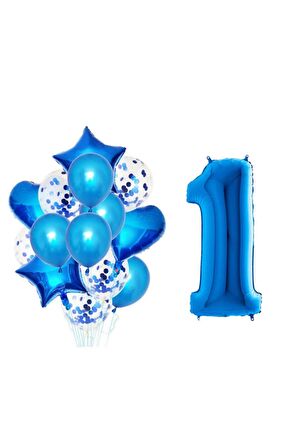 1 Yaş Mavi Folyo Set