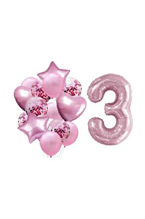 3 Yaş Pembe Folyo Set