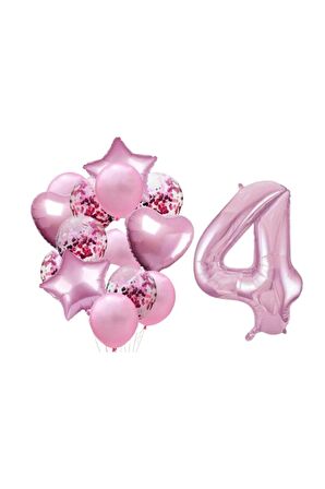 4 Yaş Pembe Folyo Set