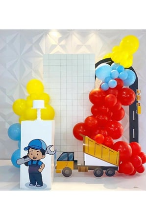 100 Adet Sarı, Kırmızı, Mavi Balon +Balon Zinciri Hediye
