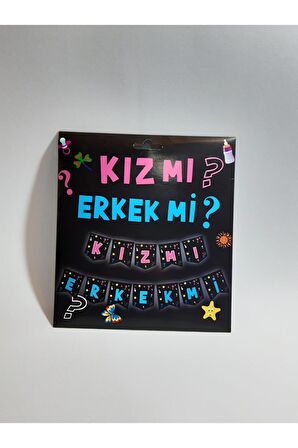 Cinsiyet Belirleme Partisi Banner Flama Uzar Yazı