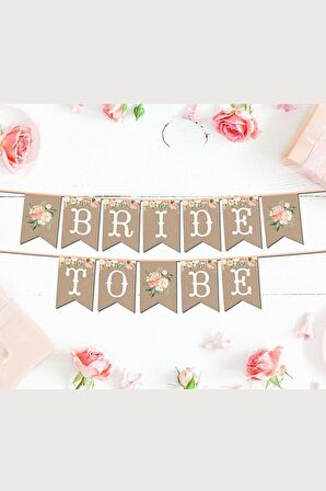 Bride To Be Yazılı Temalı Bekarlığa Veda Partisi Konsepti Banner