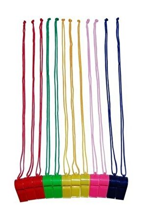 20'li Plastik Düdük İpli Deprem Hakem Düdüğü