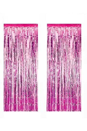 Pembe Metalize Arka Fon Kapı Püskülü