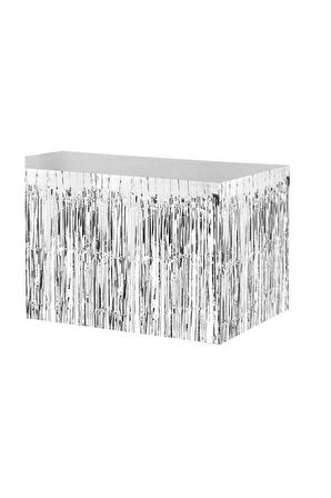 Cansüs Masa Kenarı Eteği Ve Fonsüsü Metalize Gümüş