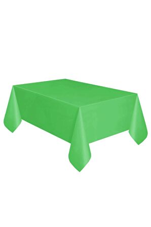 Tek Kullanımlık Plastik Yeşil Renk Masa Örtüsü 120x180