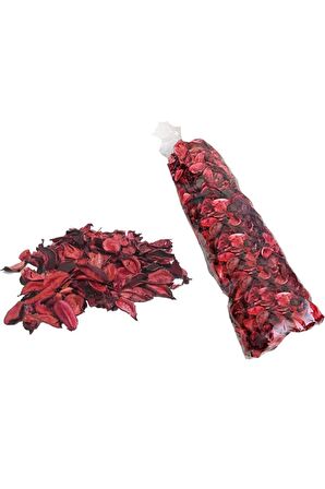 Dekoratif Kurutulmuş Kırmızı Dökme Gül Yaprağı 1 Paket 100 gr