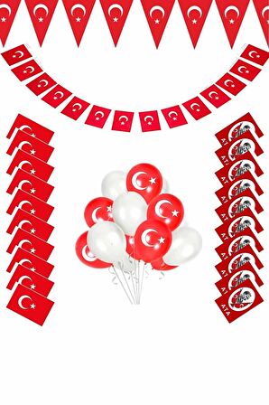 23 Nisan-19 Mayıs Balonlu Dekorasyon Seti