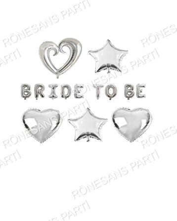 Bride To Be Bekarlığa Veda Partisi Gümüş Set