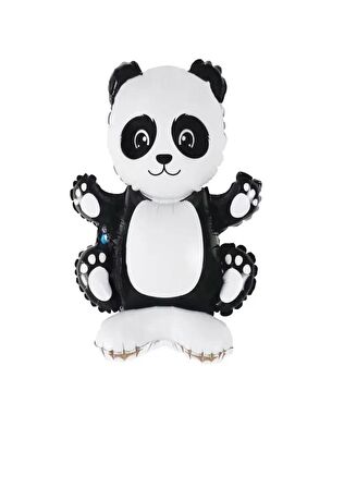 Ayaklı Panda Folyo Balon 58X42 cm