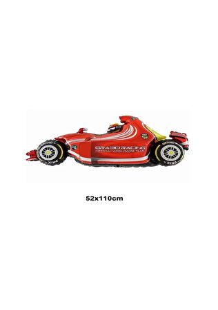 Formula 1 Arabası Figürü Folyo Balon 52*110 cm