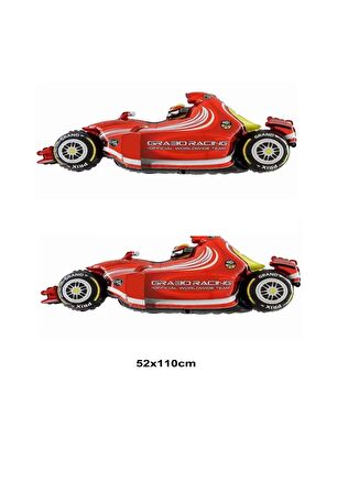 Formula 1 Arabası Figürü Folyo Balon 52*110 cm 2 Adet