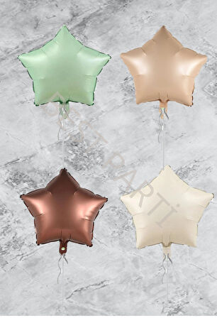 4 Adet Yıldız Folyo Balon Seti 