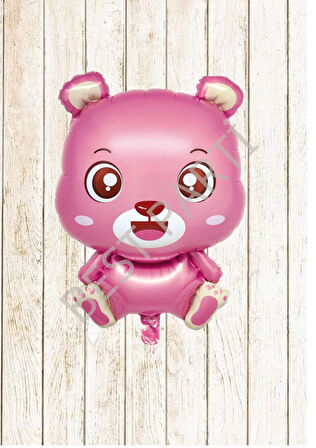 Ayıcık Pembe Folyo Balon