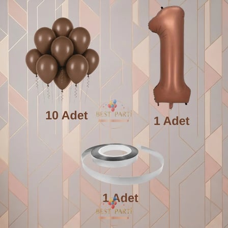 Best 6 Yaş Kahverengi Temalı Doğum Günü Parti Seti