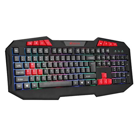 Oyunlar için Tasarlanmış Renkli LED RGB Aydınlatmalı Profesyonel Gaming Mouse ve Klavye Oyuncu Seti