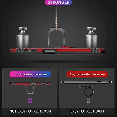 Samsung Galaxy A7 2018 Uyumlu Kılıf Standlı Manyetik Yüzüklü Military Ring TPU Cover