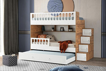Zümrüt Yavrulu Ranza Beyaz Çelik Destekli MDF Membran Kaplama  %100 MDF