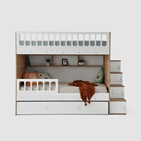 Zümrüt Yavrulu Ranza Beyaz Çelik Destekli MDF Membran Kaplama  %100 MDF