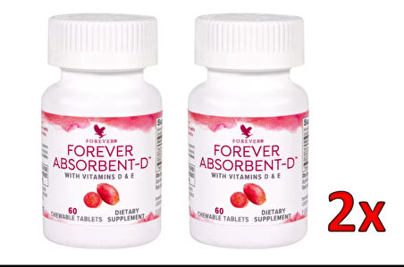 Forever Absorbent D - D ve E Vitamin İçerir- Takviye Edici Gıda - 2 Adet