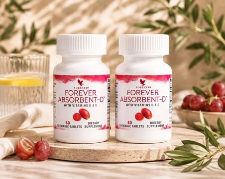 Forever Absorbent D ve E Vitamini İçeren Takviye Edici Gıda 2 x 60 Tablet