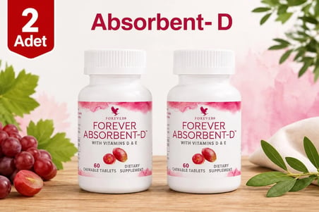 Forever Absorbent D ve E Vitamini İçeren Takviye Edici Gıda 2 x 60 Tablet