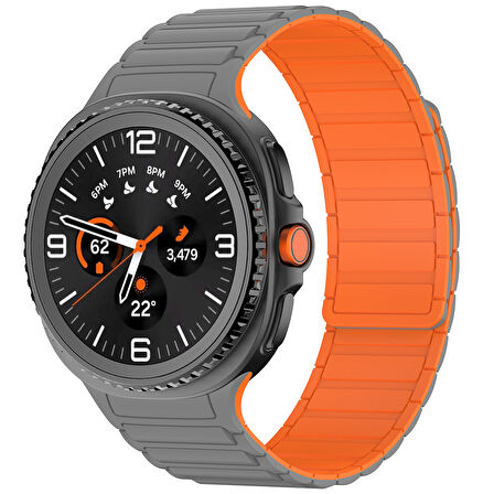 Samsung Galaxy Watch 8 40mm / 44mm / 46mm Classic Uyumlu Kordon Spor & Günlük Silicone Strap Kayış