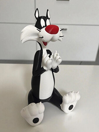 Sylvester Kedi Figürü & Heykeli | Looney Tunes Karakteri Koleksiyonluk Dekoratif Biblo