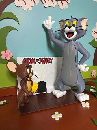 Tom ve Jerry Figür Seti | İkonik Kedi Fare Karakterleri Koleksiyonluk Dekoratif Biblo Heykel