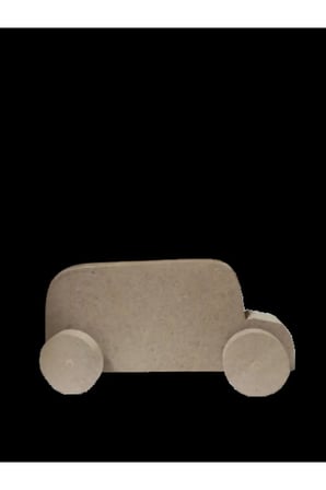 Ahşap Vosvos Araba 14,5cm
