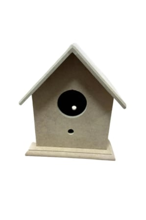 Mdf Kuş Yuvası Kuş Evi 13X15X17 + Mesakademi Oyun Seti Hediyeli