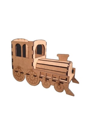 Esmay Ahşap Maketim 3D Tren Kalemlik 52132 Demonte