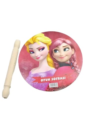 Ahşap Oyun Sofrası Merdaneli Resimli 25Cm