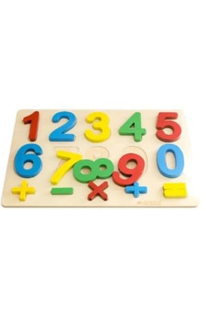 Kumtoys Ahşap Rakamlar Puzzle