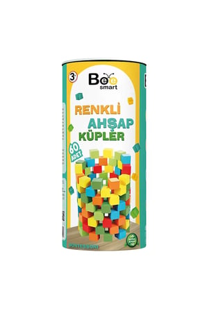 Bee Smart Renkli Ahşap Küpler BS5700