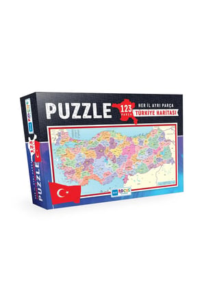 Bluefocus Puzzle 123 Prç Türkiye Haritası Bf124