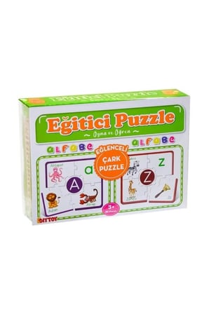 Dıytoy Çark Eğitici Puzzle Alfabe Cp1970