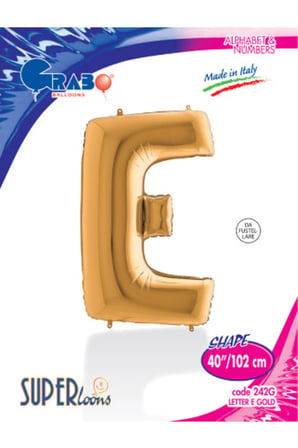 Kikajoy Harf Folyo Balon 40" Altın -E-