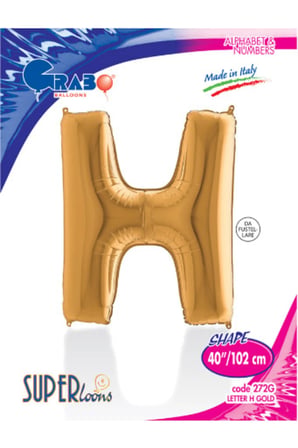 Kikajoy Harf Folyo Balon 40" Altın -H-