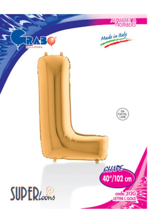 Kikajoy Harf Folyo Balon 40" Altın -L-