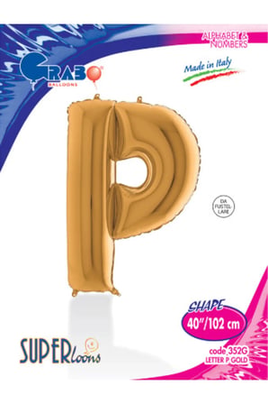 Kikajoy Harf Folyo Balon 40" Altın -P-