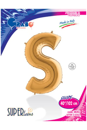 Kikajoy Harf Folyo Balon 40" Altın -S-