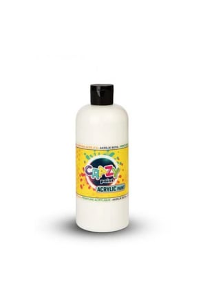 Crazy 550Gr Akrilik Boya Beyaz 15337 + Mesakademi Oyun Seti Hediyeli