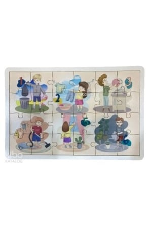 Moon Temizlik Puzzle + Mesakademi Oyun Seti Hediyeli