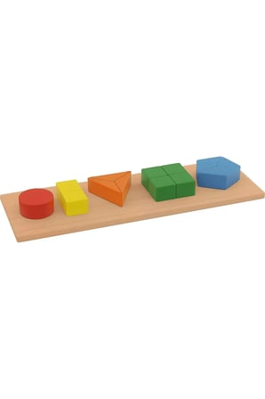 Hobby House 3D Ahşap Geometrik Bloklar + Mesakademi Oyun Seti Hediyeli