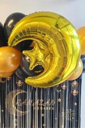 Brş Folyo Balon Ay Yıldız Altın