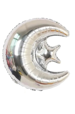 Brş Folyo Balon Ay Yıldız Gümüş