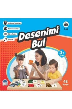 Martı Eğitici Yapboz Desenimi Bul + Mesakademi Oyun Seti Hediyeli