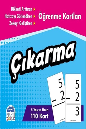 Martı Eğitici Yapboz Öğrenme Kartları Çıkarma + Mesakademi Oyun Seti Hediyeli
