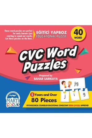 Martı Eğitici Yapboz Cvc World Puzzles +5 + Mesakademi Oyun Seti Hediyeli